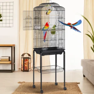 60", 30" Flight Bird Cage Metal Large Parakeet Cages for Cockatiels Parrot