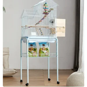 Special Metal Parrot Bird Cages Modern Bird Decorative Cage Luxury Villa Bird House with Accessories Home Large Breeding Cage