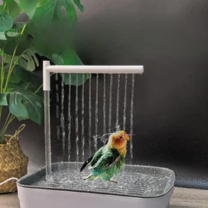 Automatic Bird Bathtub with Running Water USB Electric Bird Shower Box for Lovebird Ferret Cockatiel Bird Supplies