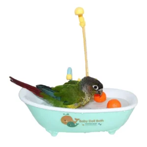 Parrot Bath Basin Bird Bath Tub Bird Shower Bathing Tub Feeder Bowl  Parrot Shower Parrot Birdbath Fountain Shower Accessories