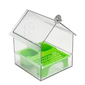 Hanging Parrot Feeder Prevent Scattering Bird Feeding Bowl Multifunction Bird Bath Parakeets Bathtub Bird Cage Accessories