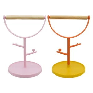 Bird Perch Stand Stand Holder Cage Perch For Parakeets Wooden Portable Tabletop Perch For Parakeets Parrot Cockatiel Birdcage
