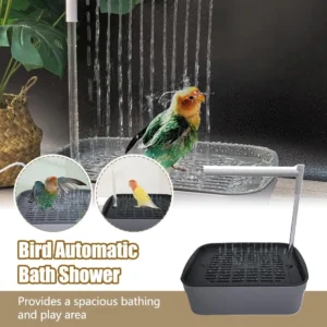 Automatic Pet Bird Bathing Pet Parrot Circulating Water Bathtub USB Electric Large Bird Bathtub Shower Fountain For Parakeet