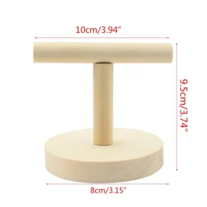 Wooden Parrot Perch for T Stand for Play Platform Bird Training Paw Grinding Toys Pet Cockatiel Cage Nest