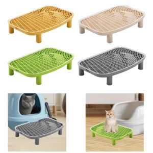 Cat Litter Ramp Kitten Litter Box Footboard for Living Room Bedroom Bathroom,Pet Cleaning Supplies Washable for Elder Cats
