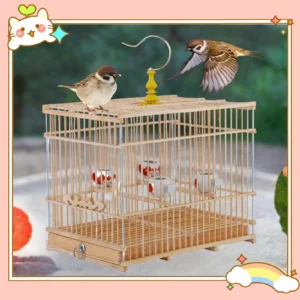 Bird Cage Easy to Install Parrot Stand Cage for Small Birds Canary Lovebirds Travel Birds Cage Bird Nest Parrot Stand Cage