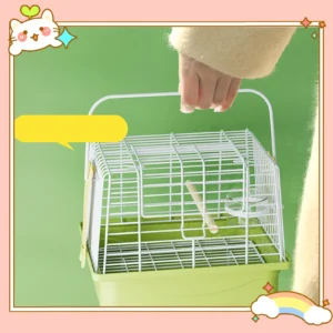 Bird Travel Carrier Cage with Stand