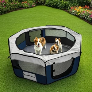 Outdoor Travel Camping Pet Foldable Exercise Kennel Tent Breathable Soft Sided Cat Dog Playpen