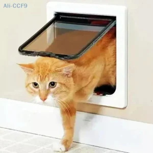 Cat Free Entry And Exit Two-way Door Can Control The Direction Of Opening And Closing Cat Door Pet Products
