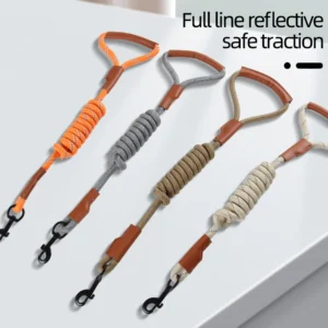 Dog Leash Reflective Lead Dog Pet Leashes Long Lanyard Walking Reflective Traction Rope for Puppy Small Medium Large Dogs