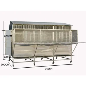 PET Stainless Steel Pigeon Cage Professional Pigeon Breeding Tossing Bird Breeding Racing Pigeon Loft