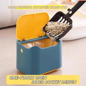 Cat Litter Box Portable Bedpan Removable Full-closed Kitty Litter Pan Potty Toilet for Rabbit Medium Large Cats Small Animals
