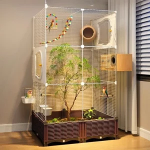 Large Size Nest Supplies Parrot Bird Cages Canaries Transfer Accessories Birdcage House Lovebird Nest Seat Bird House Outdoor