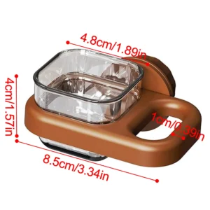 Anti-Spill Parakeet Food Dish & Waterer - Durable Bird Feeder Bowl for Parrots, Ideal for Cage Aviary and Balcony Use