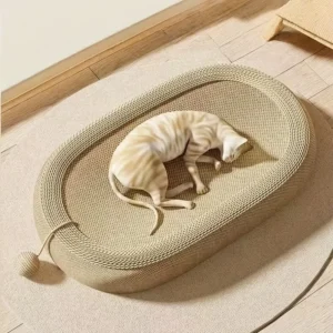 Durable scratching board with built-in cat litter box - a cat claw care toy suitable for use in all four seasons
