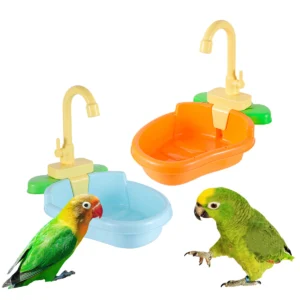 Plastic Parrot Bath Basin Automatic Bath