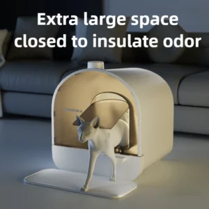 Large Capacity 5kg Cat Litter Box Fully Enclosed Odor Proof Splash Proof Small Cat Toilet Leak Proof Drawer Style Pet Products