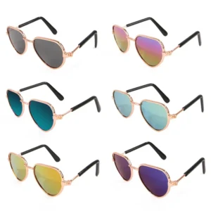 Miflame Cool Puppy Glasses Pomeranian Chihuahua Schnauzer Accessories Glasses Summer Dog Sunglasses Small Dogs Bezel Cat Glasses