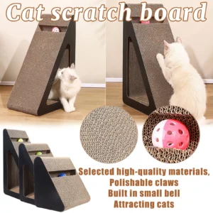 Cat Scratch Cardboard with Rotating Ball Wear-resistant Cat Clawing Board For Cat Toys Cat Climbing Frame Pet Cat Climbing Frame