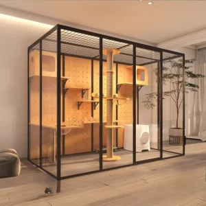 Glass cat villa, large panoramic luxury, cat house, pet store