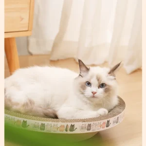 1pc Corrugated Paper Cat Scratcher and Toy Set - Durable and Fun Cat Scratching Pad for Happy and Healthy Felines​