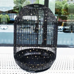 Easy Cleaning Bird Cage Covers Mesh Seed Catcher Guard Bird Cage Net Shell Skirt Dust-proof Airy Mesh Parrot Cage Cover