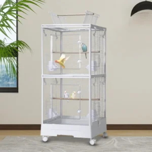 Small Bird Cage with Wheels