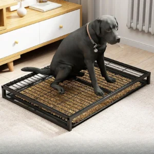 Dog Toilet Indoor Washable Dog Litter Boxes Metal Mesh Puppy Pee Pad Holder for Small Ainimals Cleaning Tool Pet Supplies