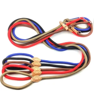 Dog Leash Slip Rope Lead Leash Heavy Duty Braided Rope Adjustable Loop Collar Training Leashes For Medium Large Dogs Accessories