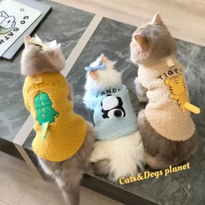 Cute Cat Sweater Soft Cozy Costume Winter Warm Pet Clothes for Cats Katten Sphynx Pullover Sweater Clothing Gatos Small Dogs