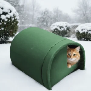 Durable Warm Pet Cat House Windproof Thicken Outdoor Cat Shelter Vaulted Design Waterproof Stray Cat Den Outdoor