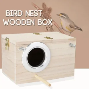 Bird Breeding Box Cage Nest For Parrot Nesting House Wooden Lovebirds Finch