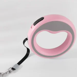 2.5 Meter Retractable Dog Leash, 360° Walking Leash with One-Handed Brake Pause Lock for Small Medium Dogs Puppy Walking Lead