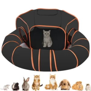 Large Space Enclosure Cat Tents Foldable Breathable Pet Tunnel Playground Training Interactive Cat Maze Tunnel Toy