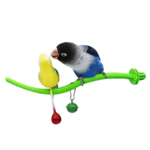Bird Toy with Interactive Bird Cage Accessories Bird Perch Parrot Cage Toy for Parakeet Cockatiel Bird Cockatoos Budgerigar