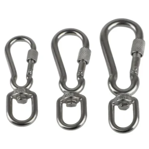 270C Spring Clasp Hook for Pet Lanyard Snap Carabiner 360 Degree Swivels Eye Carabiner Handbag Straps Accessory
