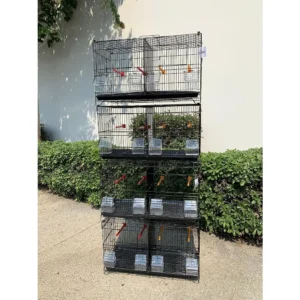 Set of 4 Stackable Breeding Bird Cages