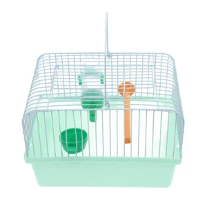 Portable Bird Cage Spacious Metal Travel Carrier with Perch Food Box Water Dispenser for Parrots Lovebirds bird travel cage