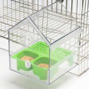 Bird Feeder Bird Bath Bowl House Multifunction Bathing Cage Accessories Parakeet Bathtub for Lovebird Parakeets Parrot