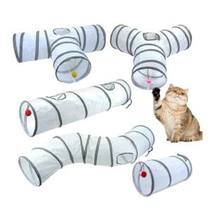 Foldable Cat Tunnel Interactive Pet Toy for Cats Kittens Puppies Rabbits Fun Training Play Tube Boredom Relief Pet Toys
