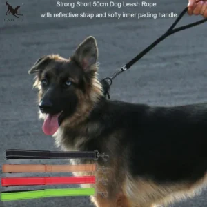 Short Dog Leashes Rope With Handle Walking 50cm Dog Leash Training Leads with Reflective Strap Big Dog Rope