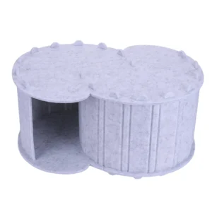 Cat Tunnel Bed Peekaboo Cat Cave Foldable Pet House Detachable Felt Cat House for Indoor Cats & Kittens