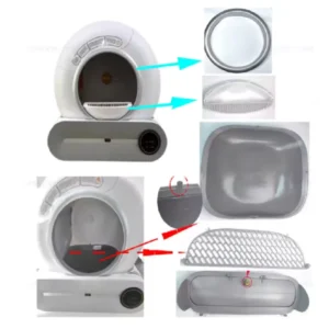 Automatic Cat Litter Box Accessories Bin Door Collecting Feces Bottom Capsule Garbage Bag for Cat Toilet Litter Box
