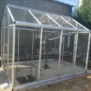 Outdoor aluminum aviary versatile bird home