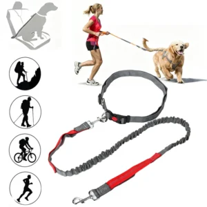 Retractable Dog Leash Adjustable Multi Purpose Waist Rope Free Running Jogging Cycling Large Dog Pet Elasticity Pet Supplies