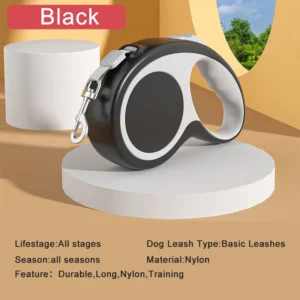 Dog Leash Retractable Roulette Collar for Small Big Dog Accessories Adjustable Durable Walking Hiking Bulldog Rope 3m 5m 8m 50kg