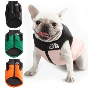 Autumn Winter Pet Dogs Warm Vest Windproof Pet Vest Jacket  Winter Dogs Turtleneck Coat for Small Medium Large Pet Home Outdoor
