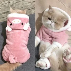 Cartoon Animal Dog Cat Costume Small Dogs Cat Winter Warm Pet Jumpsuit Pajama for Yorkies Poodle Overalls Puppy Mascotas Clothes
