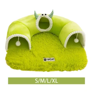 Pet Bed Equipment Versatile,Supplies Play with Ball Portable Gifts Rest,Zipper Closure Versatile Ornament Kennel Green